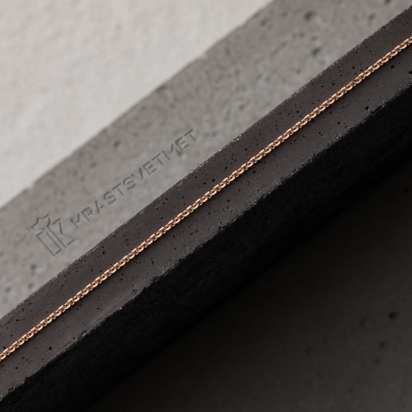 Цепь из красного золота 585, плетение «Якорь»